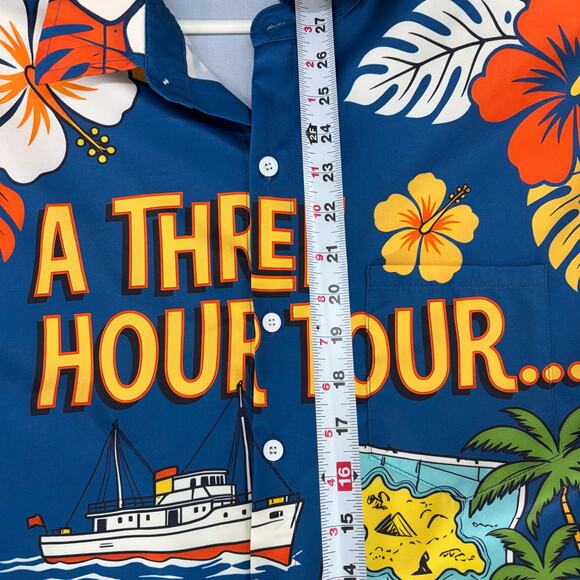 AlohaDaddy Retro Gilligan's Island 'A Three Hour Tour' Hawaiian Shirt Mens 2XL - Picture 3 of 15